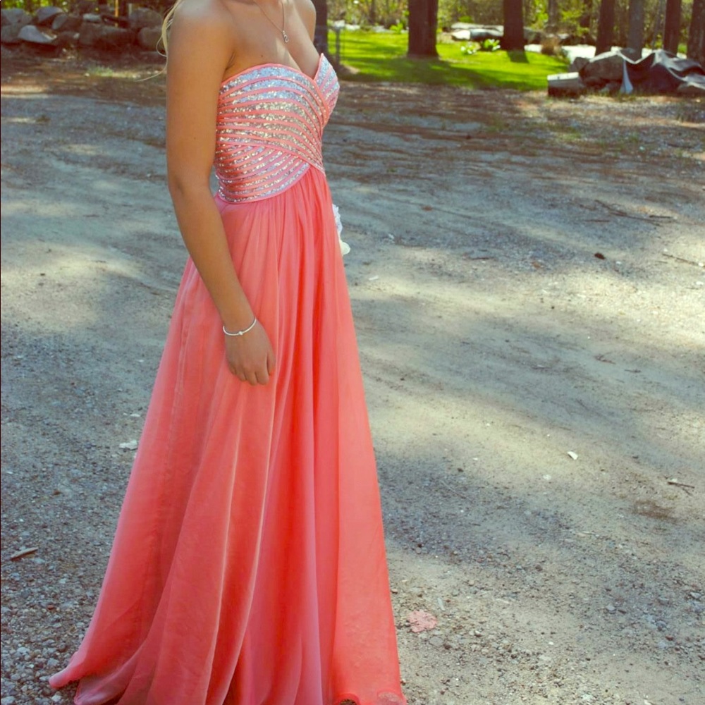 Pink prom dress